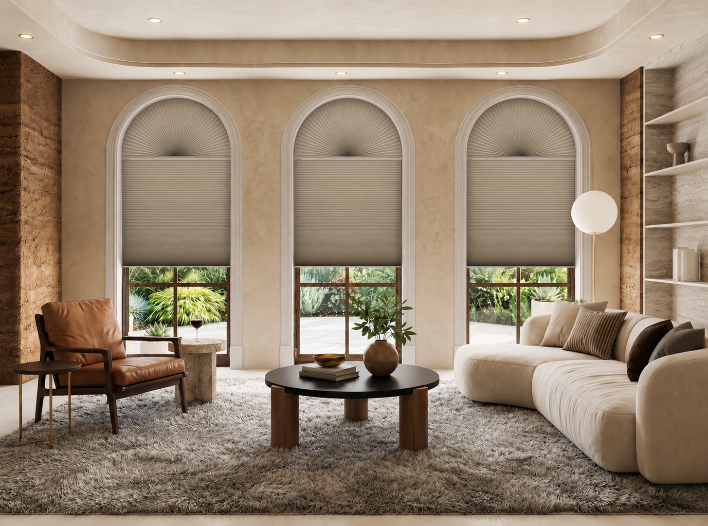 Arched roof window - special window curtains